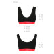 Спортивний топ на широких бретелях Passion PS003 TOP black, size S-5