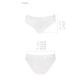 Трусики з широкою гумкою і мереживом Passion PS001 PANTIES white, size S-4