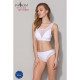 Топ з прозорою вставкою Passion PS002 TOP white, size L-2