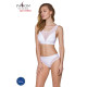 Топ з прозорою вставкою Passion PS002 TOP white, size L-1