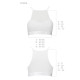 Спортивний топ з прозорою вставкою Passion PS006 TOP white, size M-4