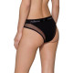 Трусики з прозорою вставкою Passion PS002 PANTIES black, size XL-1