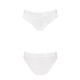 Трусики з широкою гумкою і мереживом Passion PS001 PANTIES white, size XL-3