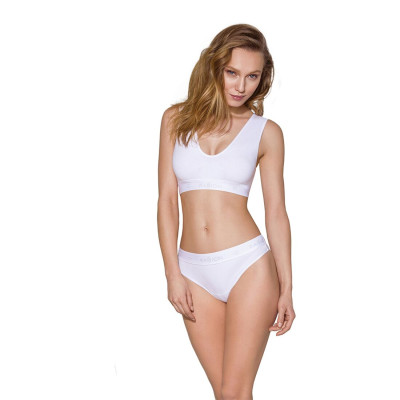 Трусики-бразиліана з бавовни Passion PS005 PANTIES white, size M Трусики-бразиліана з бавовни Passion PS005 PANTIES white, size M