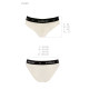 Трусики з широкою гумкою і мереживом Passion PS001 PANTIES ecru, size M-4
