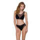 Трусики з прозорою вставкою Passion PS002 PANTIES black, size XL-2