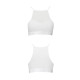 Спортивний топ з прозорою вставкою Passion PS006 TOP white, size M-3