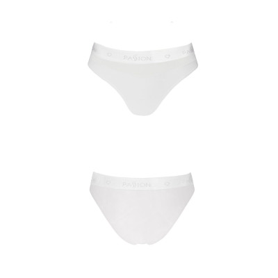 Трусики з прозорою вставкою Passion PS006 PANTIES white, size L