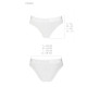 Трусики з прозорою вставкою Passion PS002 PANTIES white, size L-4