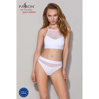 Спортивний топ з прозорою вставкою Passion PS006 TOP white, size XL Спортивний топ з прозорою вставкою Passion PS006 TOP white, size XL
