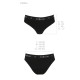 Трусики-сліпи з бавовни з еластаном Passion PS004 PANTIES black, size M-5