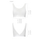 Топ з прозорою вставкою Passion PS002 TOP white, size XL-4