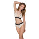 Трусики з широкою гумкою і мереживом Passion PS001 PANTIES ecru, size XL-1