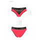 Трусики з широкою гумкою і мереживом Passion PS001 PANTIES red/black, size L-4