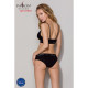 Еластичний топ з мереживом Passion PS001 TOP black, size S-6
