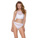 Трусики з прозорою вставкою Passion PS006 PANTIES white, size S-1