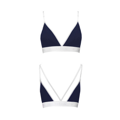 Спортивний топ з подвійними бретелями Passion PS007 TOP navy blue, size M Спортивний топ з подвійними бретелями Passion PS007 TOP navy blue, size M