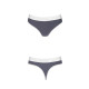 Спортивні трусики-стрінги Passion PS007 PANTIES dark grey, size M-3