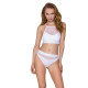 Трусики з прозорою вставкою Passion PS006 PANTIES white, size XL-1