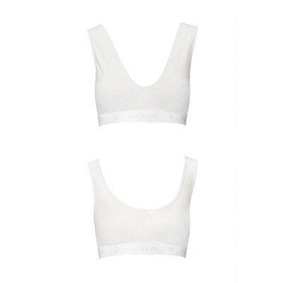 Спортивний топ з еластичної бавовни Passion PS005 TOP white, size M Спортивний топ з еластичної бавовни Passion PS005 TOP white, size M