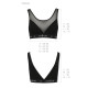 Топ з прозорою вставкою Passion PS002 TOP black, size L-5