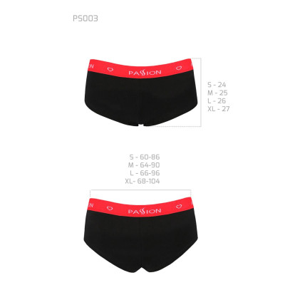 Трусики-шортики Passion PS003 PANTIES black, size S