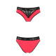 Трусики з широкою гумкою і мереживом Passion PS001 PANTIES red/black, size S-3