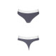 Спортивні трусики-стрінги Passion PS007 PANTIES dark grey, size S-3