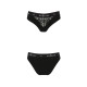 Трусики з широкою гумкою і мереживом Passion PS001 PANTIES black, size L-4