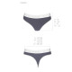 Спортивні трусики-стрінги Passion PS007 PANTIES dark grey, size S-4