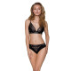 Трусики з широкою гумкою і мереживом Passion PS001 PANTIES black, size L-2