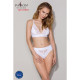 Еластичний топ з мереживом Passion PS001 TOP white, size S-2