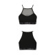 Спортивний топ з прозорою вставкою Passion PS006 TOP black, size L-4