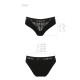Трусики з широкою гумкою і мереживом Passion PS001 PANTIES black, size L-5