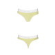 Спортивні трусики-стрінги Passion PS007 PANTIES yellow, size L-3