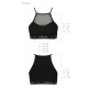 Спортивний топ з прозорою вставкою Passion PS006 TOP black, size L-5