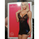 Сатиновий комплект для сну з мереживом Obsessive 828-CHE-1 chemise & thong S/M (м'ята упаковка!!!)-1