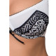 Комплект білизни SUELO SET white XXL/XXXL — Passion Exclusive: ліф, стрінги, пояс для панчіх-1