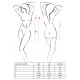 Сорочка приталена з пажами PAULINE CHEMISE black L/XL Passion, трусики-6