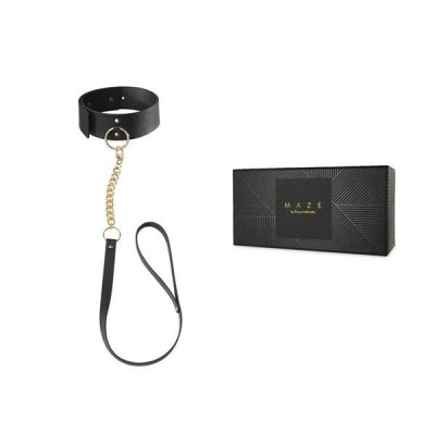 Чокер Bijoux Indiscrets MAZE – Wide Chocker Black (розкрита упаковка!!!)