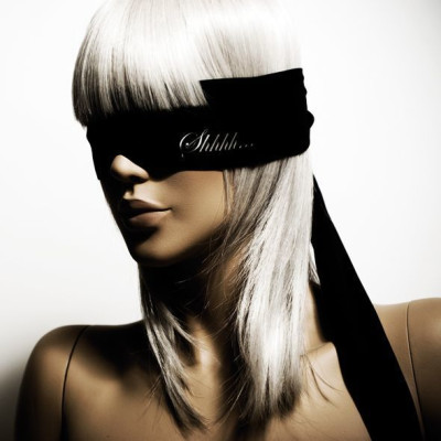 Пов’язка-стрічка з сатину 2в1 Bijoux Indiscrets: Shhh (м'ята упаковка!!!)