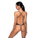 Боді з екошкіри з ремінцями та перфорацією Tamaris Body black L/XL — Passion-1