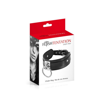 Нашийник з кільцем Fetish Tentation Choker Ring (м'яте паковання!!!)