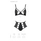 Комплект з екошкіри: бюстгальтер та трусики з перфорацією Tamaris Set black L/XL — Passion-4
