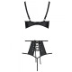 Комплект з екошкіри: бюстгальтер та трусики з перфорацією Tamaris Set black L/XL — Passion-3