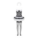 Еротичний костюм покоївки зі спідницею Obsessive Housemaid 5 pcs costume S/M black (м'ята упаковка!)-3
