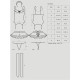 Еротичний костюм покоївки зі спідницею Obsessive Housemaid 5 pcs costume S/M black (м'ята упаковка!)-5