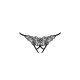 Трусики мереживні з доступом VIOLANTE THONG black S/M - Passion Exclusive (м'ята упаковка!!!)-5