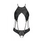 Боді з екошкіри з ремінцями та перфорацією Tamaris Body black L/XL — Passion-2