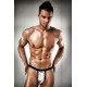 Чоловічі стрінги з блискучим гульфіком Passion 015 THONG silver XXL/XXXL
